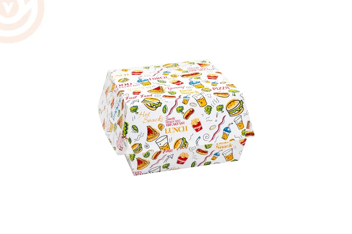 S Renkli Burger Kutusu (95x95x75)